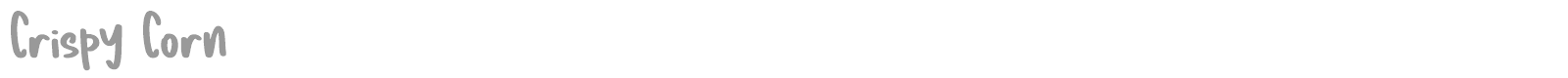 Crispy Corn font preview